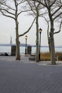 Statue of Liberty with trees in front