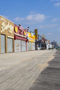 Coney Island closed up